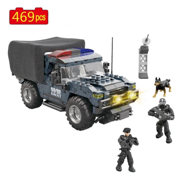 Конструктор IBLOCK Спецподразделение Полиции 469 деталей PL-921-353