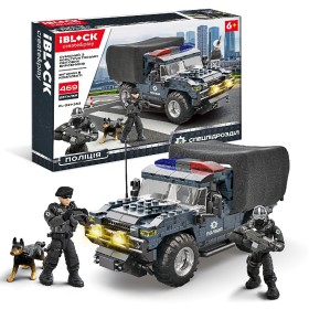 Конструктор IBLOCK Спецподразделение Полиции 469 деталей PL-921-353