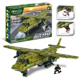 Конструктор IBLOCK Армия, Самолет 378 деталей PL-921-433