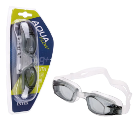 Окуляри для плавання Intex 55682 AquaFlow Youth 8+ прозорі лінзи Чорний