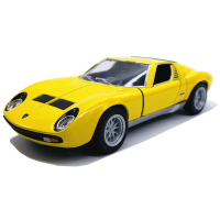 Машинка металева Kinsmart KT5390W 1:34 1971 Lamborghini Miura P400 SV інерційна, двері відчиняються / Жовтий