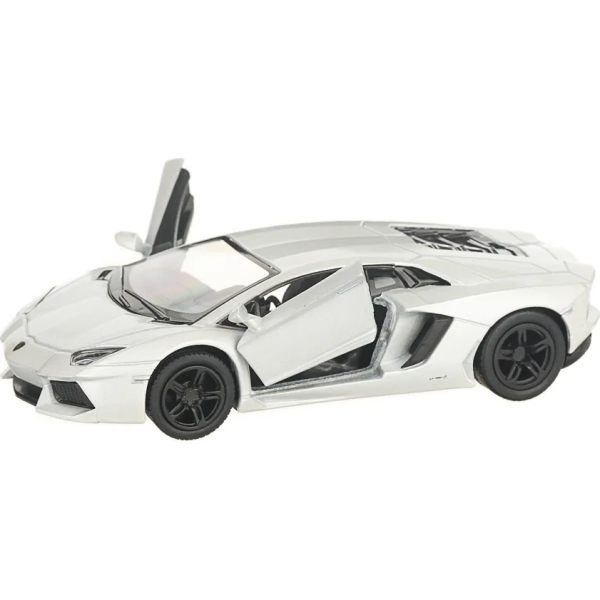 Машинка Kinsmart 1:38 Lamborghini Aventador LP 700-4 металлическая инерционная (Белый) KT5355W