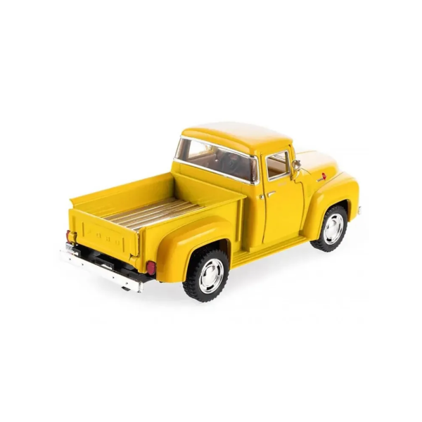 Машинка металлическая Kinsmart 1:38 Ford F-100 Pickup 1956 инерционная, KT5385W цвет Жёлтый