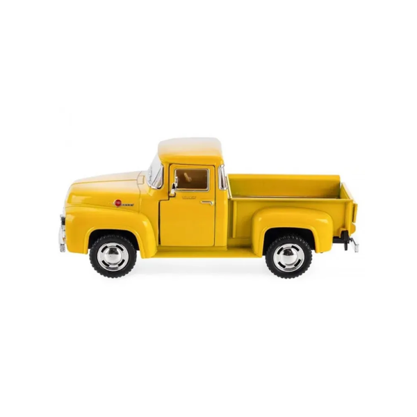 Машинка металлическая Kinsmart 1:38 Ford F-100 Pickup 1956 инерционная, KT5385W цвет Жёлтый
