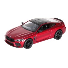 Машинка металлическая Kinsmart 1:38 BMW M8 Competition Coupe KT5425W инерционная, дверь открывается/красный