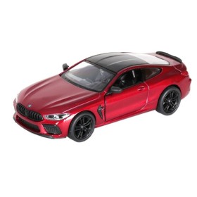 Машинка металлическая Kinsmart 1:38 BMW M8 Competition Coupe KT5425W инерционная, дверь открывается/красный