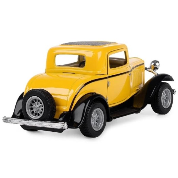 Металлическая машинка Kinsmart 1:34 1932 Ford 3-Window Coupe KT5332W / Желтый