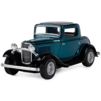 Машинка Kinsmart 1932 Ford 3-Window Coupe 1:34 металева модель зелена KT5332W