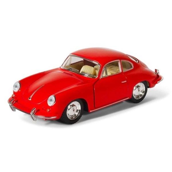Машинка металлическая Porsche 356 B Carrera 2 Kinsmart 1:32 инерционная KT5398W цвет красный