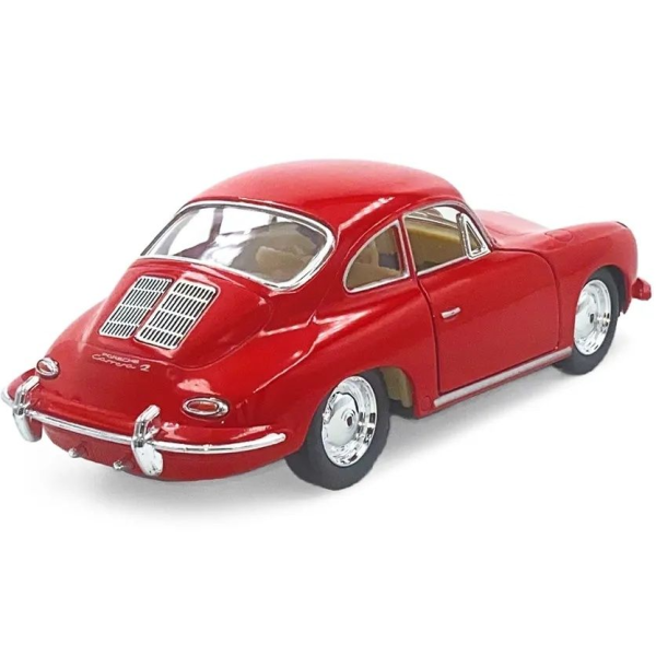 Машинка металлическая Porsche 356 B Carrera 2 Kinsmart 1:32 инерционная KT5398W цвет красный
