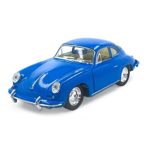 Машинка металлическая Porsche 356 B Carrera 2 Kinsmart 1:32 инерционная KT5398W цвет синий