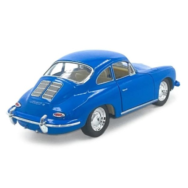 Машинка металлическая Porsche 356 B Carrera 2 Kinsmart 1:32 инерционная KT5398W цвет синий