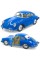 Машинка металлическая Porsche 356 B Carrera 2 Kinsmart 1:32 инерционная KT5398W цвет синий