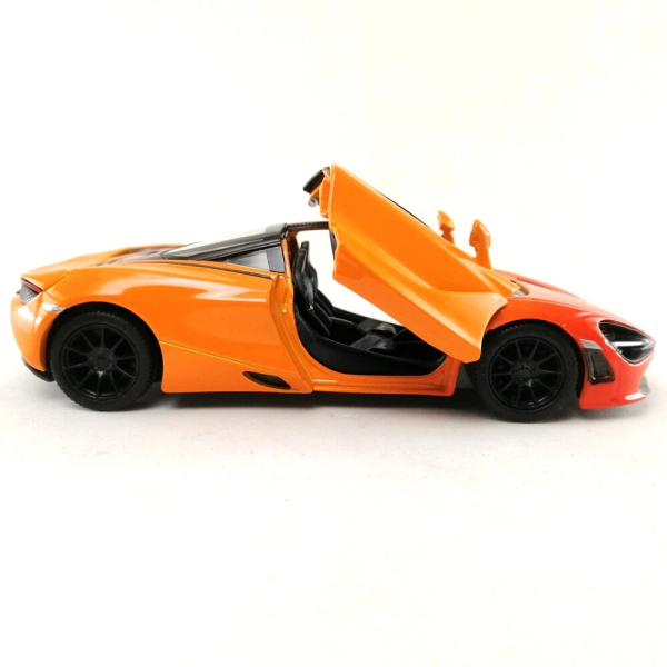Машинка металева Kinsmart KT5403WG 1:36 McLaren MSO 720S інерційна, двері відчиняються / Помаранчевий