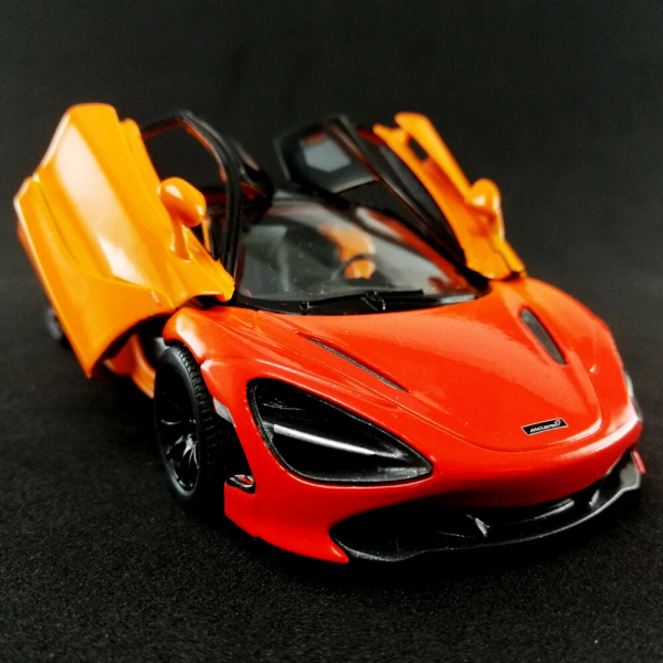 Машинка металева Kinsmart KT5403WG 1:36 McLaren MSO 720S інерційна, двері відчиняються / Помаранчевий