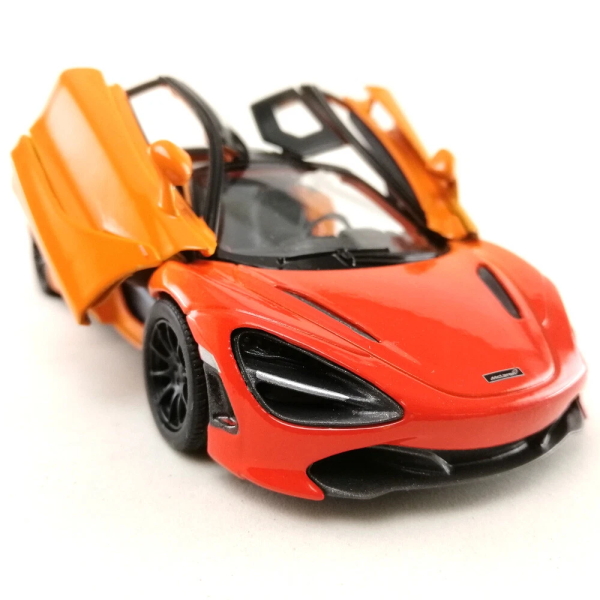 Машинка металева Kinsmart KT5403WG 1:36 McLaren MSO 720S інерційна, двері відчиняються / Помаранчевий