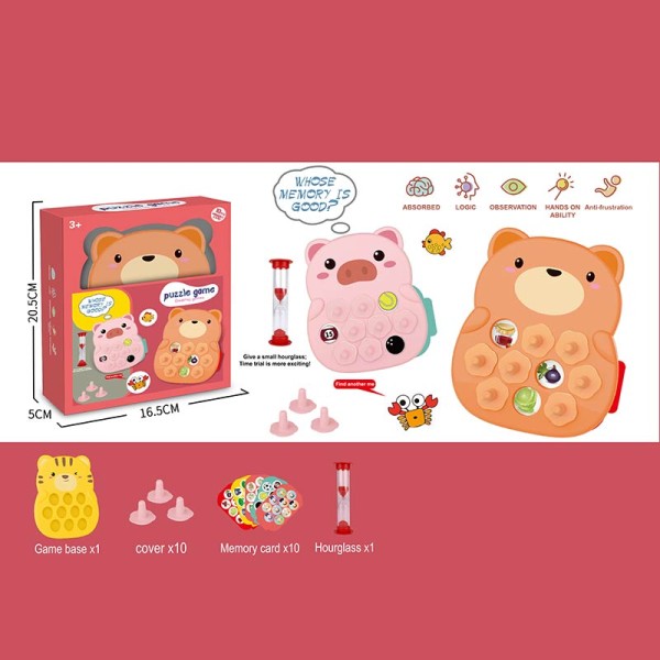 Игра "Развитие зрительной памяти" 913-023 карты с заданиями, песочные часы