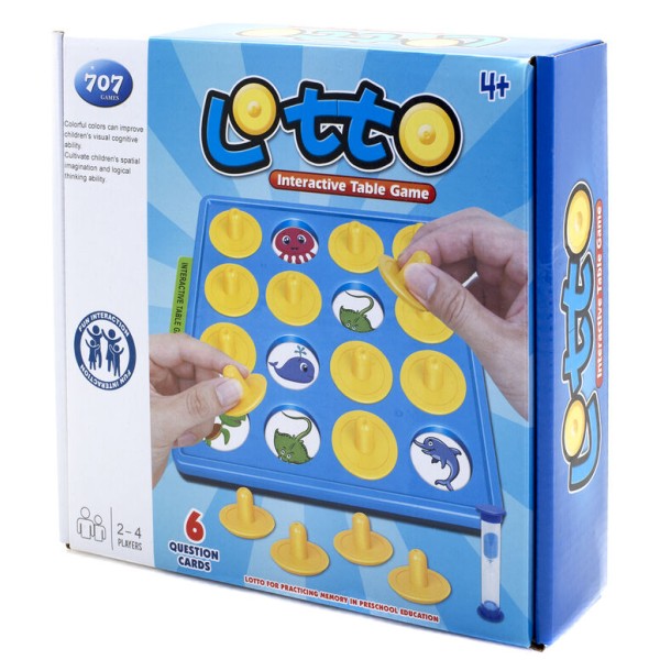 Настольная Игра Лото: Весёлая Викторина головоломка с песочными часами 707-A9