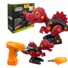 Конструктор винтовой с дрелью и отверткой "Собери своего динозавра" 3169-35.