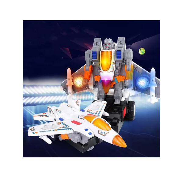 Робот-трансформер Самолет Истребитель (свет, звук, движение) YJ388-61