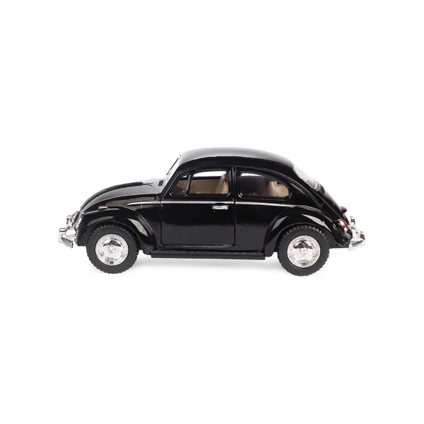 Машинка металлическая Kinsmart KT5057W 1:32 1967 Volkswagen Classical Beetle (Жук) инерционная, двери открываются / Черный