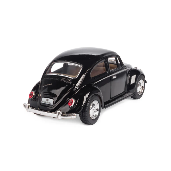 Машинка металлическая Kinsmart KT5057W 1:32 1967 Volkswagen Classical Beetle (Жук) инерционная, двери открываются / Черный