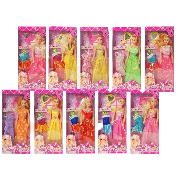 Лялька з додатковою сукнею Sweet Girl 8201-1/2/3 та аксесуарами 33 см