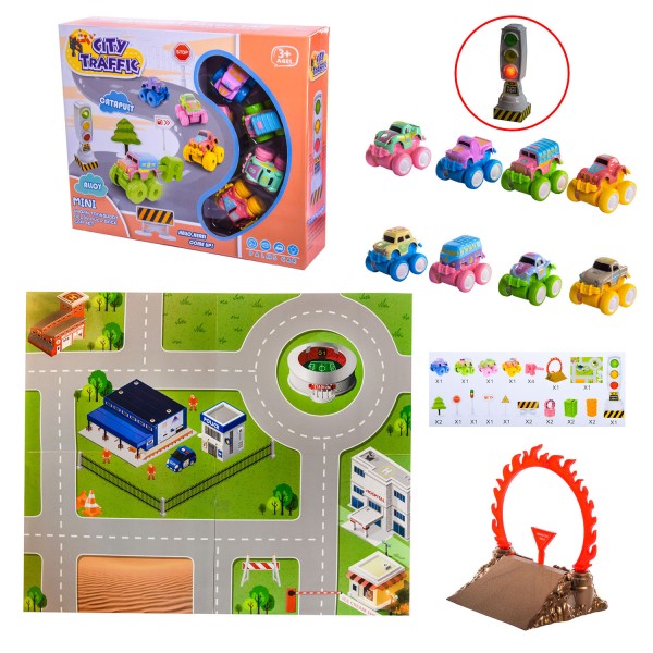 Коврик игровой с Машинками RT001-3 "Городской трафик"