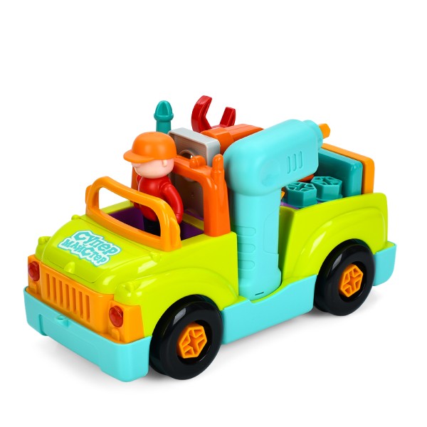 Машинка-конструктор Hola 6109 з підсвіткою, звуком та шуруповертом