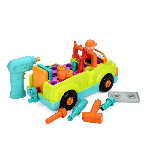 Машинка-конструктор Hola 6109 з підсвіткою, звуком та шуруповертом