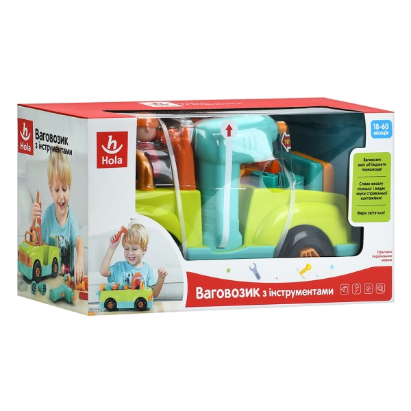 Машинка-конструктор Hola 6109 з підсвіткою, звуком та шуруповертом