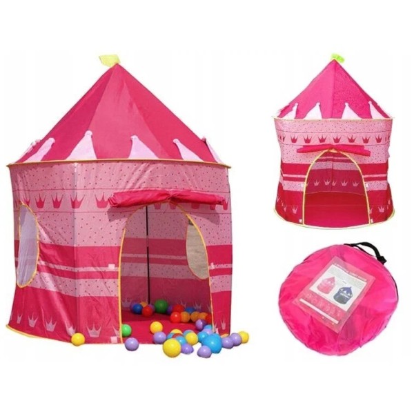 Детская игровая палатка "Сказка", цвет розовый, игрушечный домик вигвам MR0031