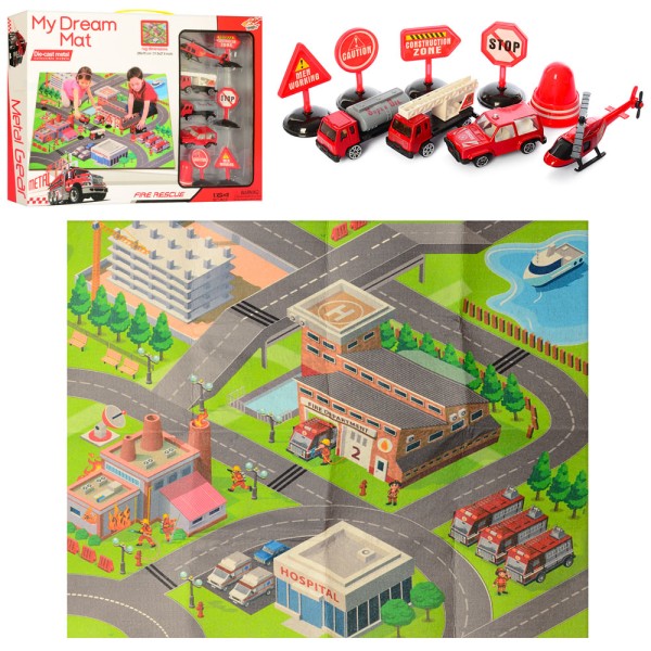 Игровой Набор с транспортом LA-063 "Пожарная команда"