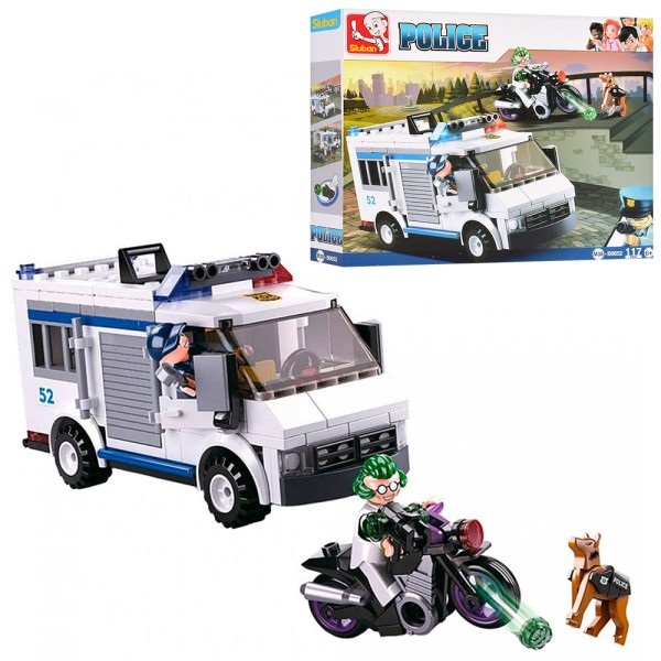 Конструктор SLUBAN Полиция 117 деталей M38-B0652