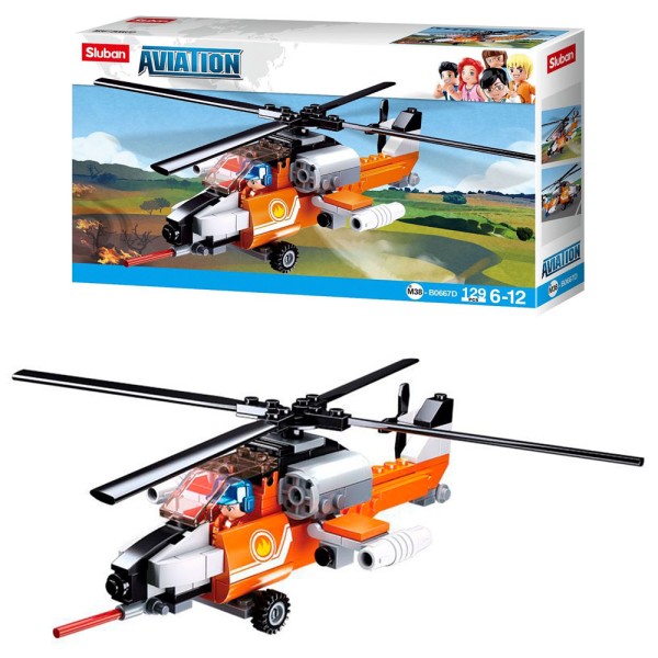 Конструктор Sluban Вертоліт 129 деталей M38-B0667D