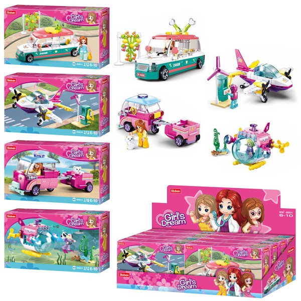 Конструктор Sluban Display Girl's Dream Transport M38-B0921