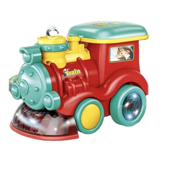 Паровозик с мыльными пузырями музыкальный, со световыми эффектами ZR164