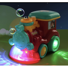 Паровозик с мыльными пузырями музыкальный, со световыми эффектами ZR164