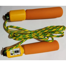 Скакалка с механическим счетчиком прыжков, 250 см MS0821 Orange