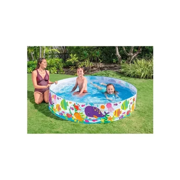 Детский бассейн Intex 56452 "Океан" 183×38 см, 958 л, жесткий борт, от 3 лет