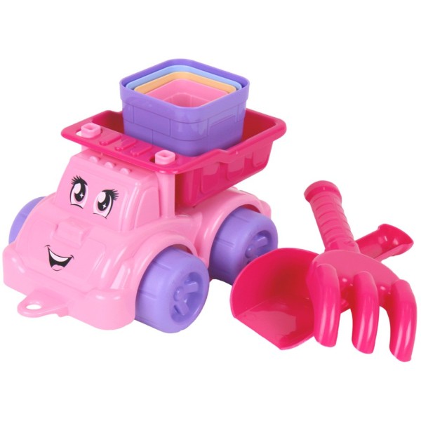 Набор для игры с песком "Самосвал и замковые формочки" ТехноК 7051