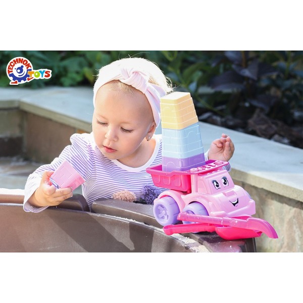 Набор для игры с песком "Самосвал и замковые формочки" ТехноК 7051