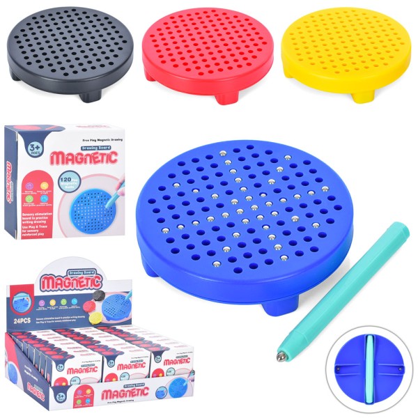 Магнитный планшет для рисования шариками: 120 отверстий, 288-15