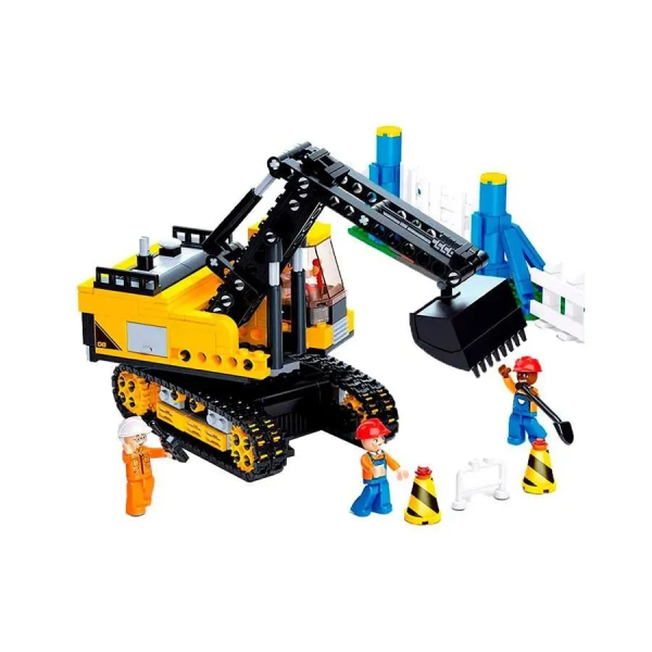 Конструктор SLUBAN Экскаватор 614 деталей M38-B0551