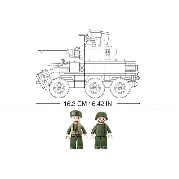 Конструктор Sluban Армия - БМП 382 детали M38-B0753