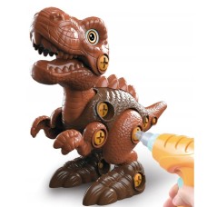 Конструктор 3D «Тиранозавр», собранный на винтах с отверткой и шуруповертом 3169-33