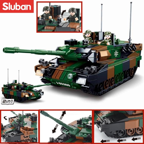 Конструктор Sluban Танк Леопард 2А5/2А4 (2в1) 766 деталей M38-B0839
