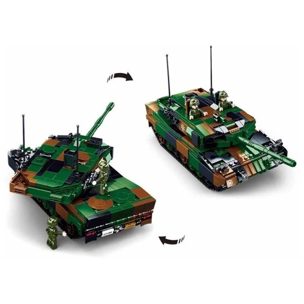 Конструктор Sluban Танк Леопард 2А5/2А4 (2в1) 766 деталей M38-B0839
