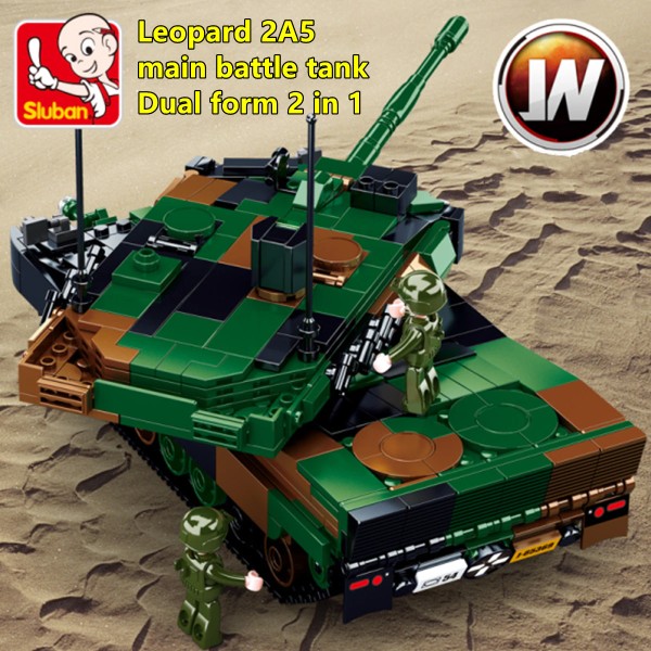 Конструктор Sluban Танк Леопард 2А5/2А4 (2в1) 766 деталей M38-B0839