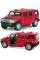 Машинка металлическая Kinsmart 1:40 2008 Hummer H2 SUV KT5337W инерционная, дверь открывается / Красный